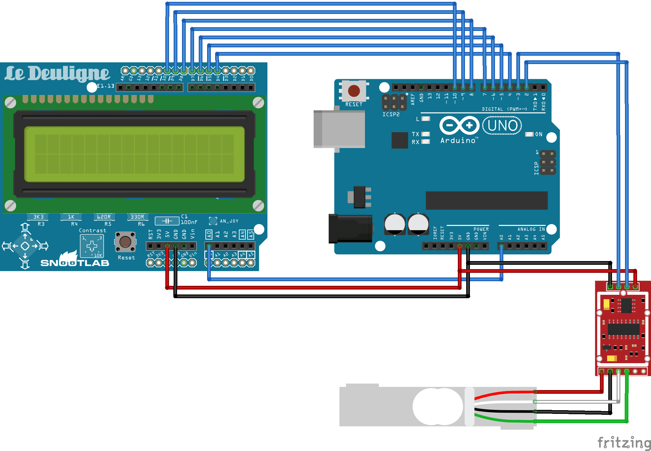 arduino uno - How to get weight data from glass electronic